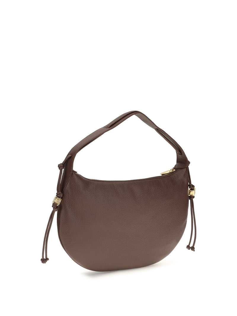 Coccinelle Thess Shoulder Bag — Brown Calf Leather Bos Taurus