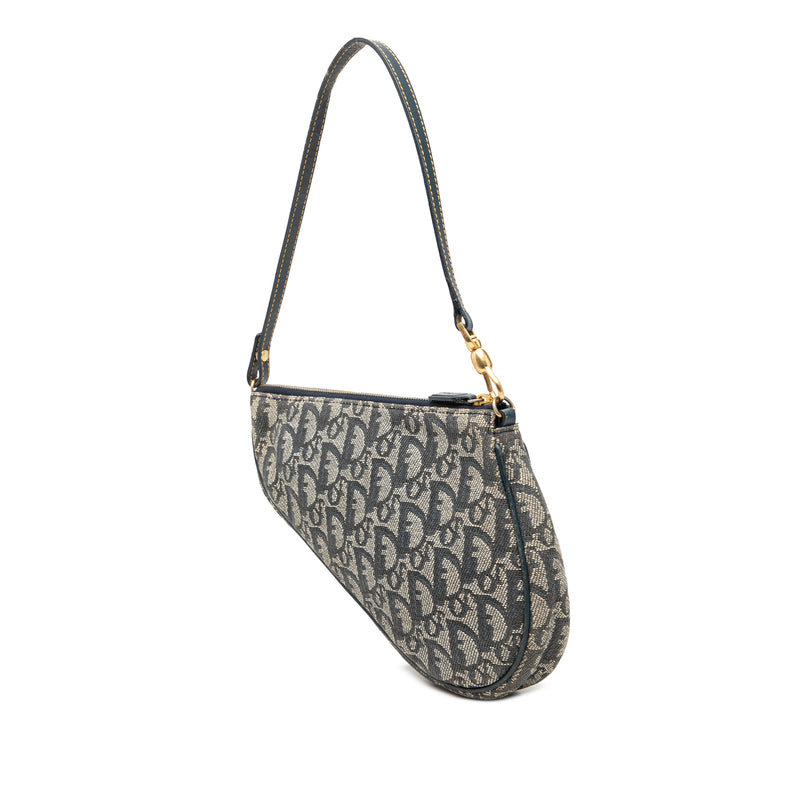 Mini Diorissimo Canvas Saddle Pochette - Image 2