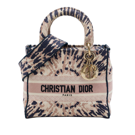 Medium Embroidered Canvas Tie Dye Lady D Lite - Image 1