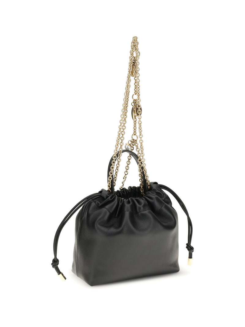 Chloé Icons Mini Shoulder Bag — Black Calf Leather Bos Taurus