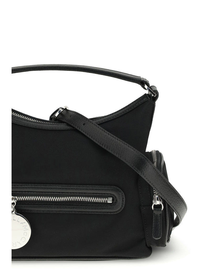 Stella Mccartney Dartmoor Shoulder Bag — Black Other Materials