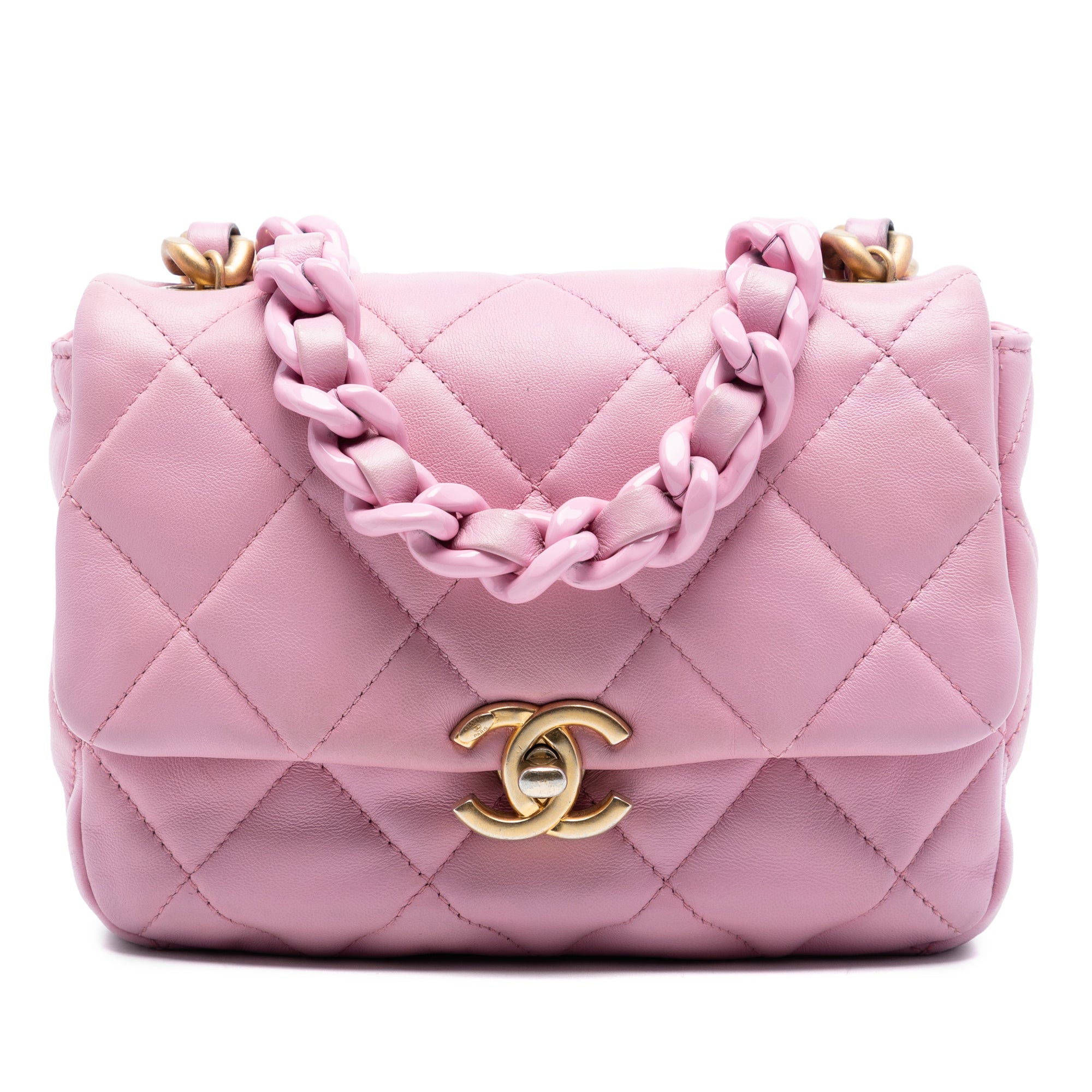 Mini Quilted Lambskin Candy Chain Flap - Image 1