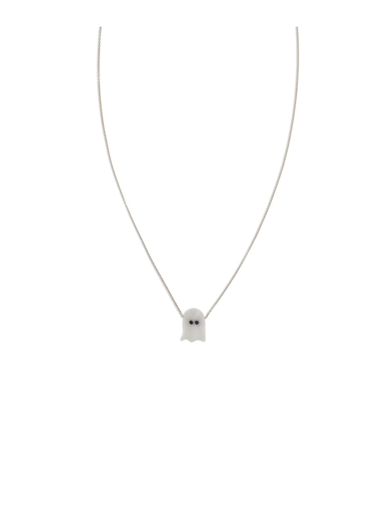 Aliita Ghost-Shaped Pendant Necklace — Yellow Others Materials Necklaces
