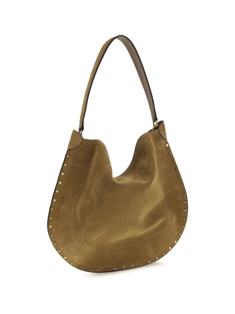 Isabel Marant Oskan Shoulder Bag — Beige Calf Leather Bos Taurus