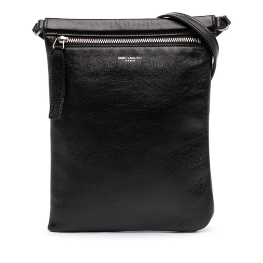 Antiqued Lambskin Sid Flat Crossbody - Image 1