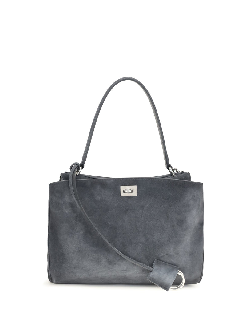 Balenciaga Rodeo Shoulder Bag — Gray Calf Leather