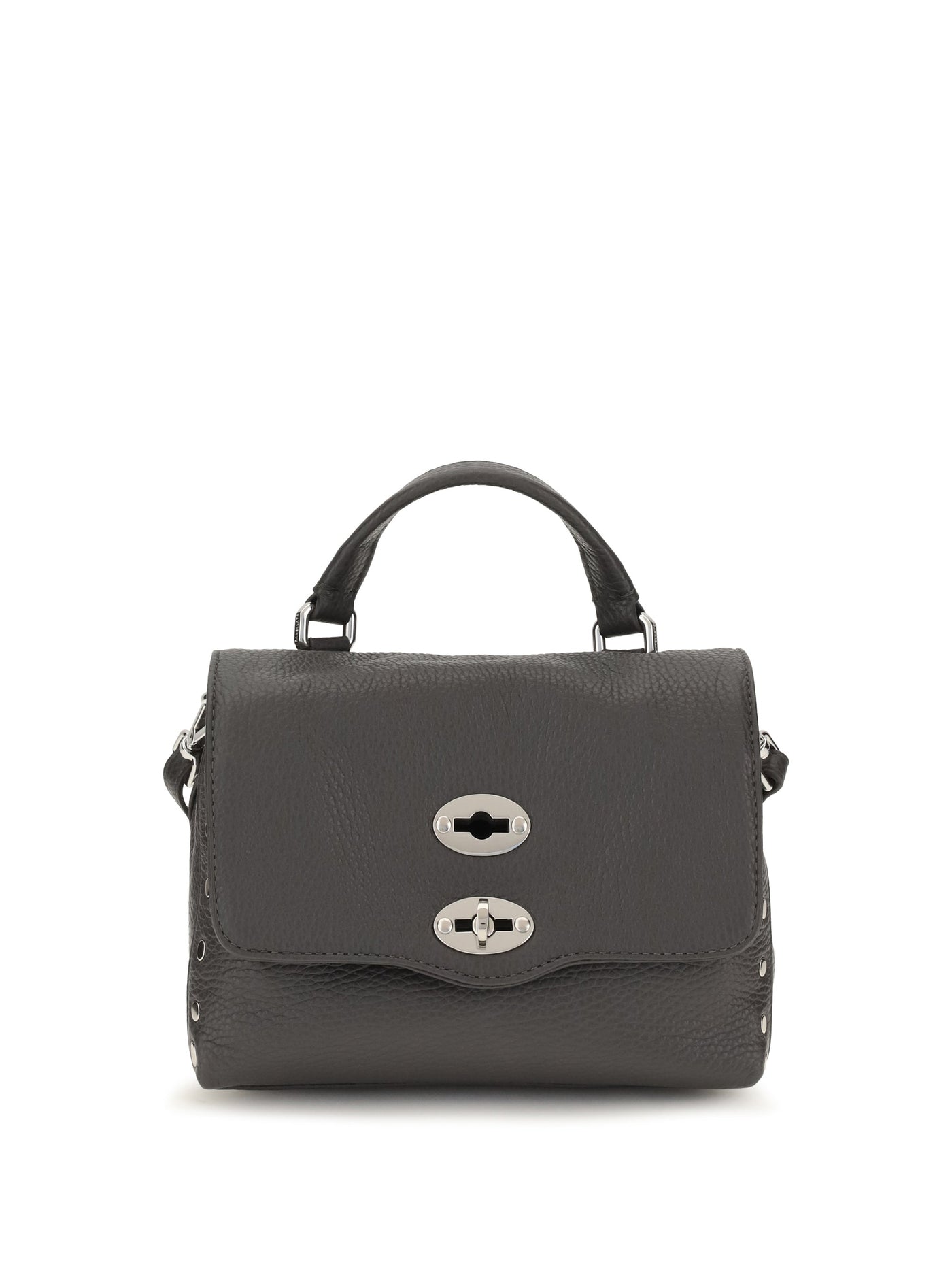 Zanellato Baby Postina Top Handle Bag — Gray Calf Leather Bos Taurus