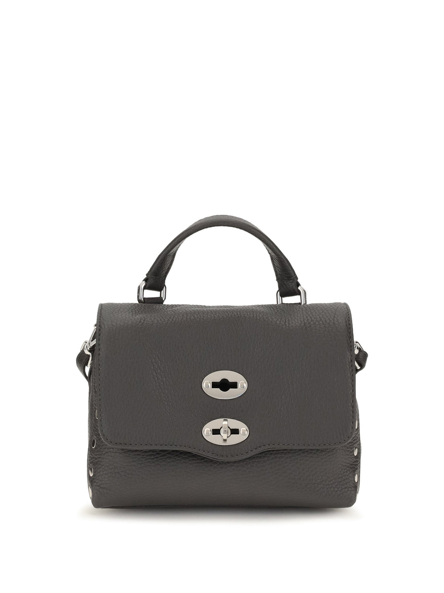 Zanellato Baby Postina Top Handle Bag — Gray Calf Leather Bos Taurus