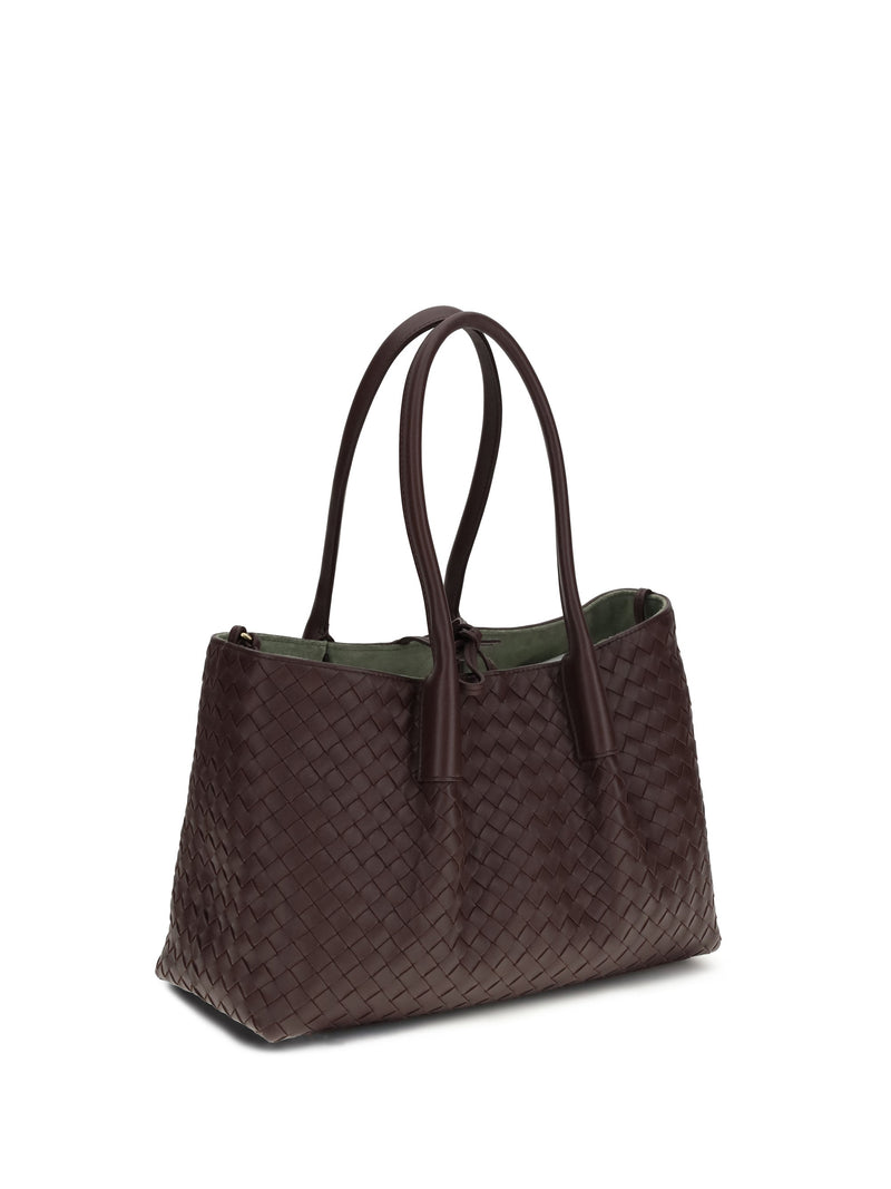 Bottega Veneta Pinacoteca Tote Bag — Brown Calf Leather