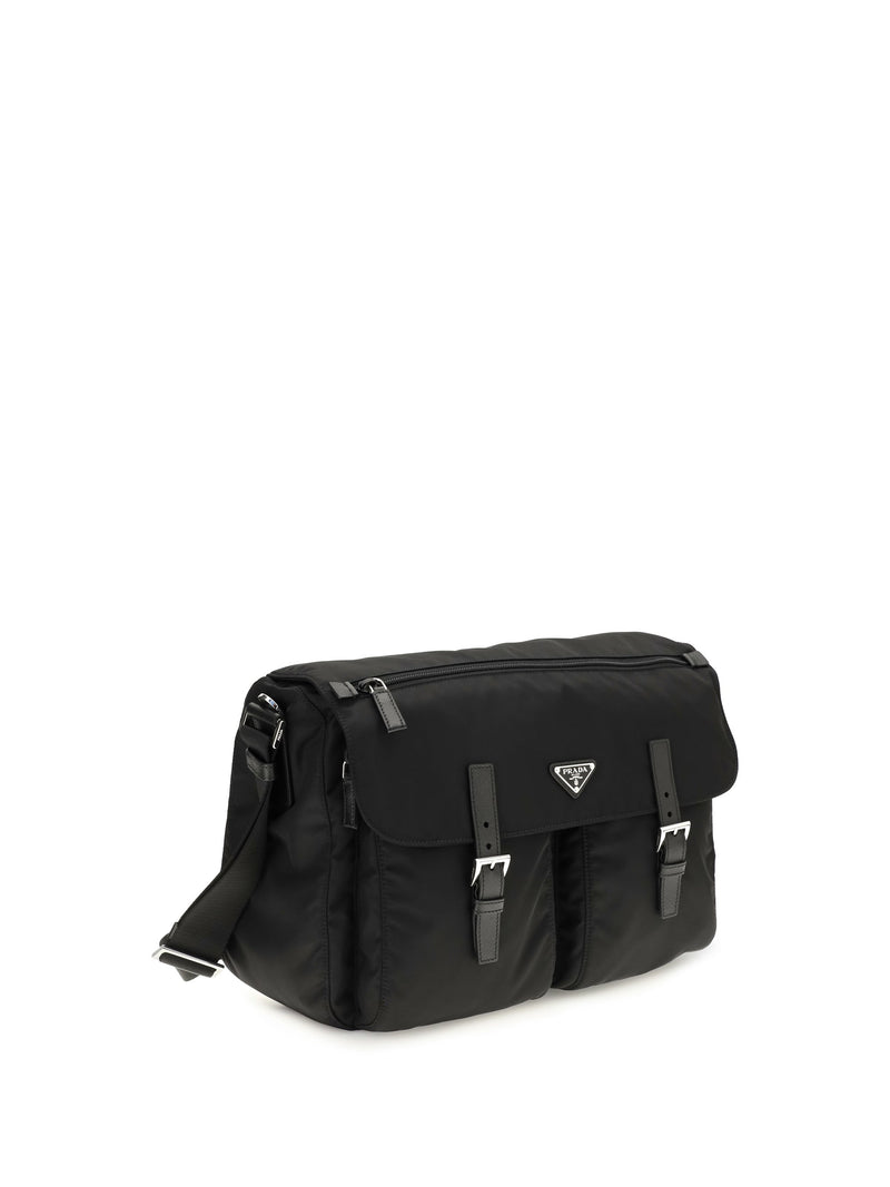 Prada Shoulder Bag — Black Polyamide