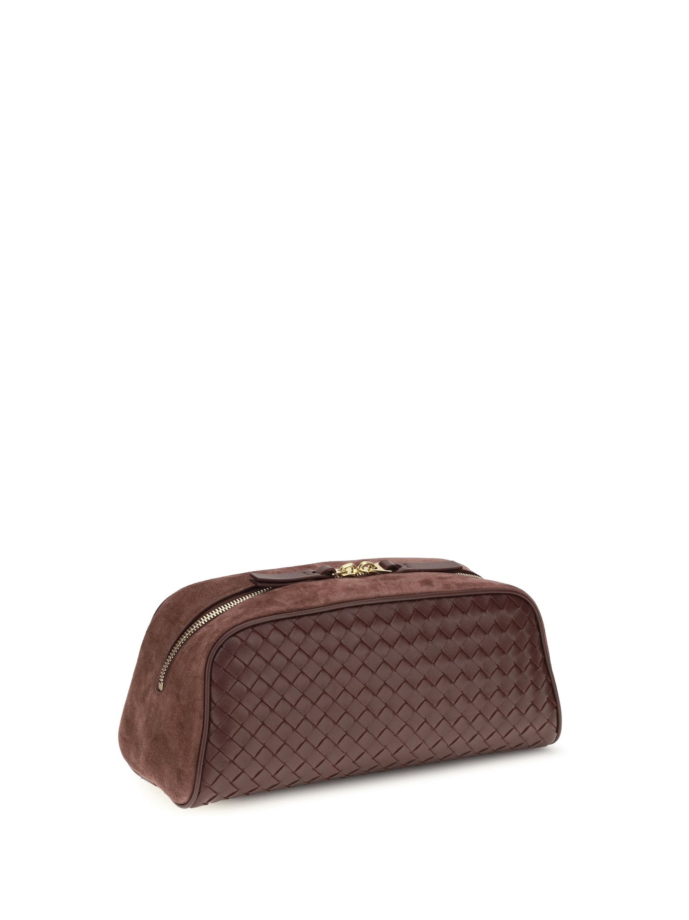 Bottega Veneta Nodo Clutch — Brown Lamb Leather