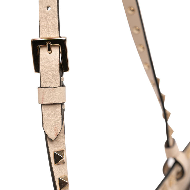 Leather Rockstud Shoulder Bag - Image 10