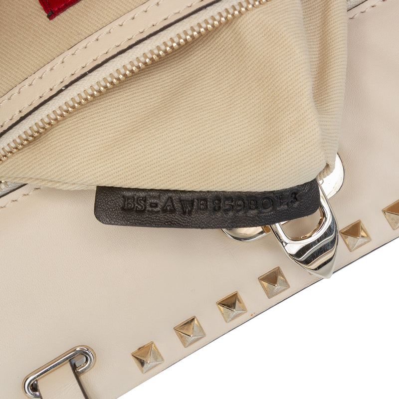 Leather Rockstud Shoulder Bag - Image 6