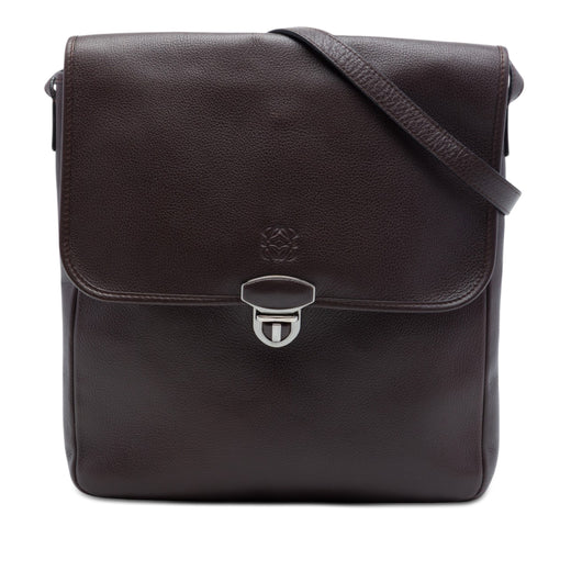 Leather Anagram Flap Crossbody - Image 1