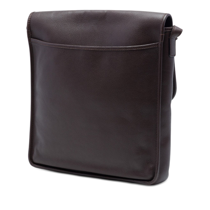 Leather Anagram Flap Crossbody - Image 2