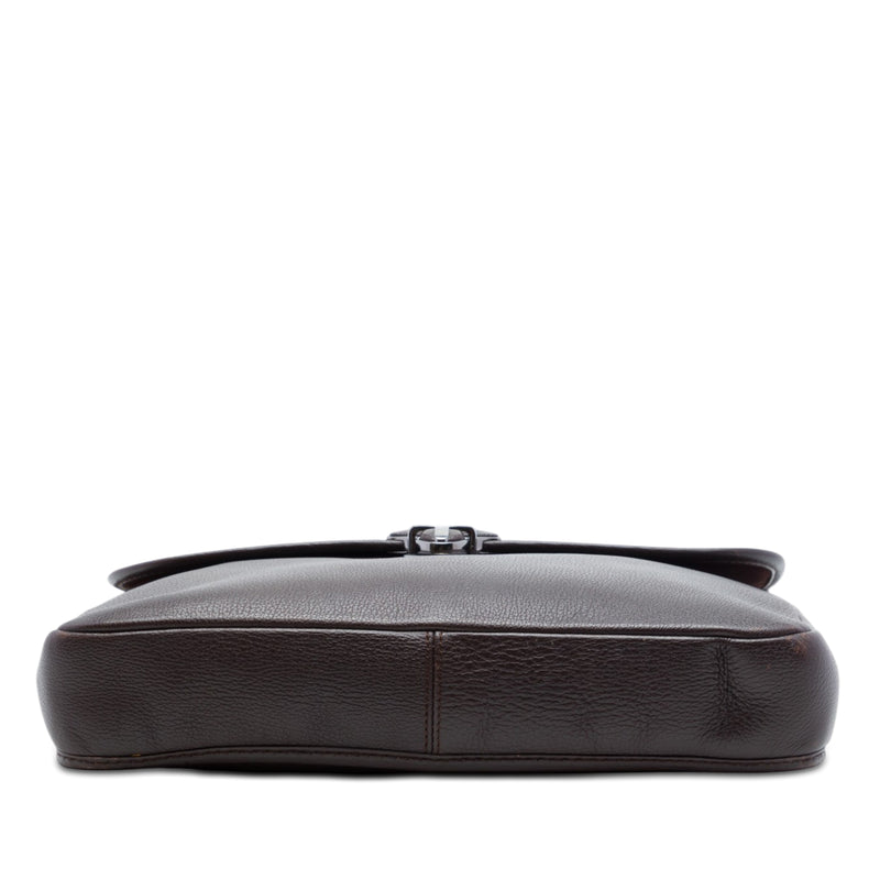Leather Anagram Flap Crossbody - Image 3