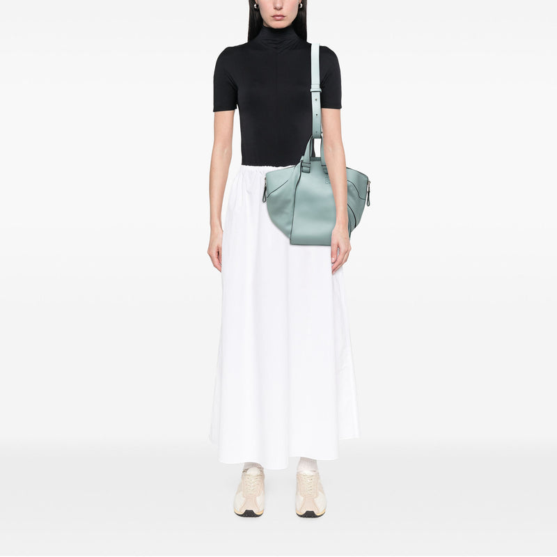 Medium Leather Hammock Satchel - Image 7
