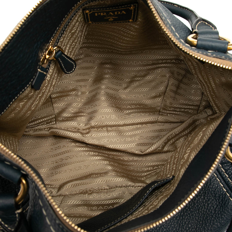 Vitello Daino Zip Top Satchel - Image 4