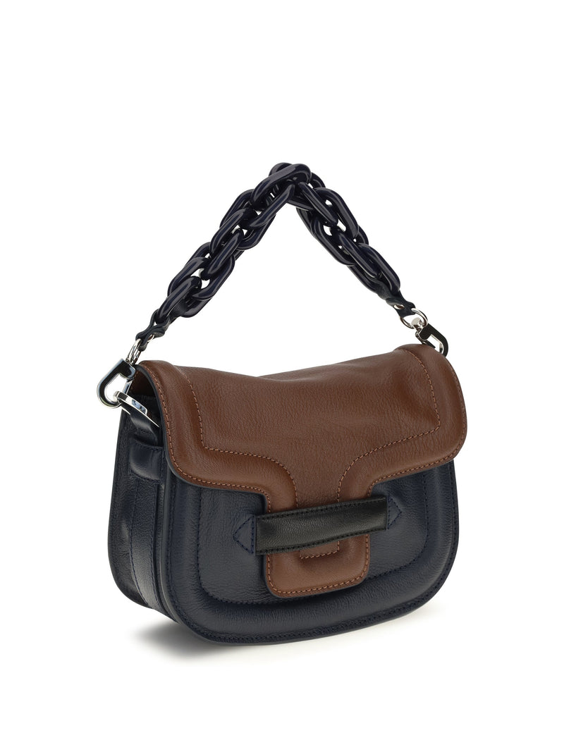 Pierre Hardy Alphaville Shoulder Bag — Navy Goatskin/hircus Goatskin