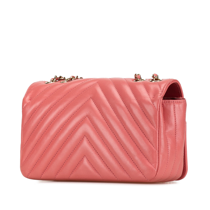 Mini Chevron Calfskin Statement Flap - Image 2