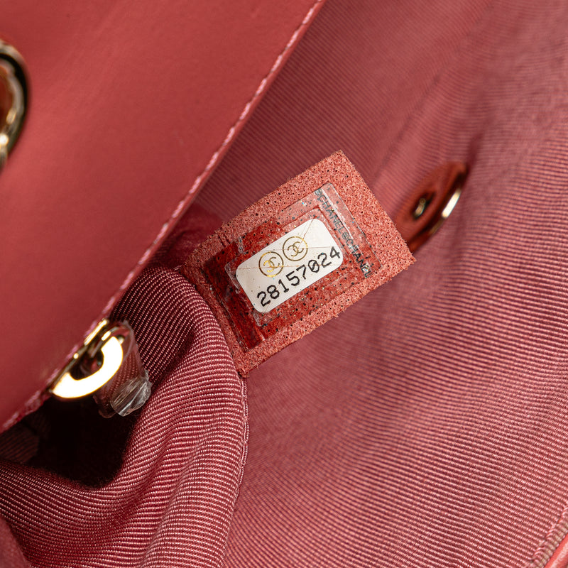 Mini Chevron Calfskin Statement Flap - Image 5