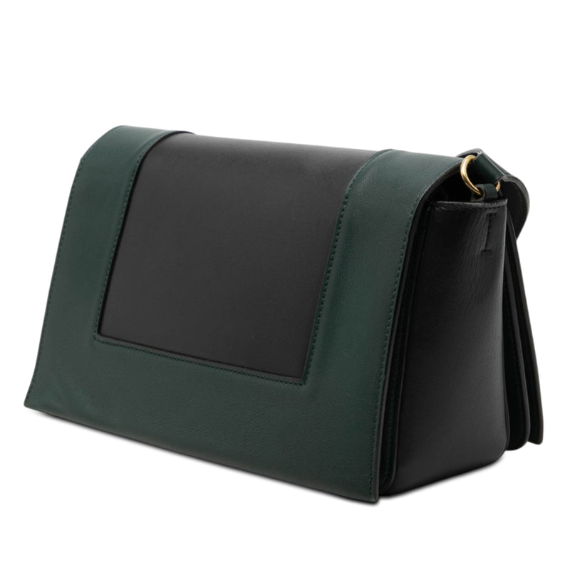 Medium Shiny Smooth Calfskin Frame Shoulder Bag - Image 2