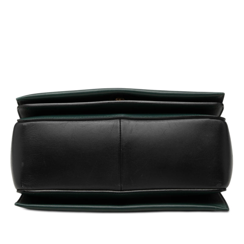Medium Shiny Smooth Calfskin Frame Shoulder Bag - Image 3