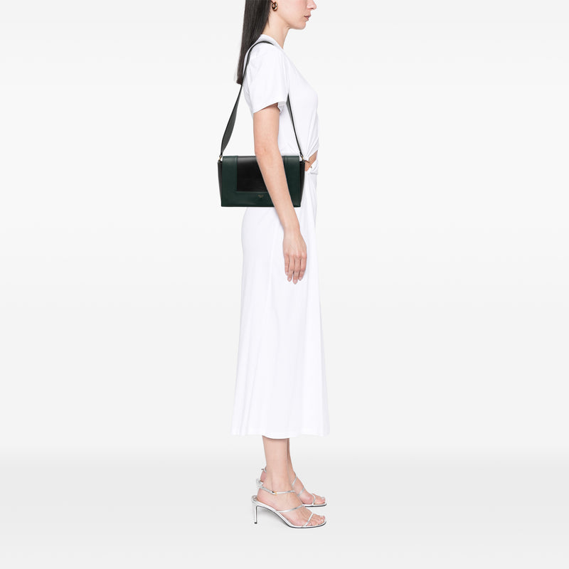 Medium Shiny Smooth Calfskin Frame Shoulder Bag - Image 7