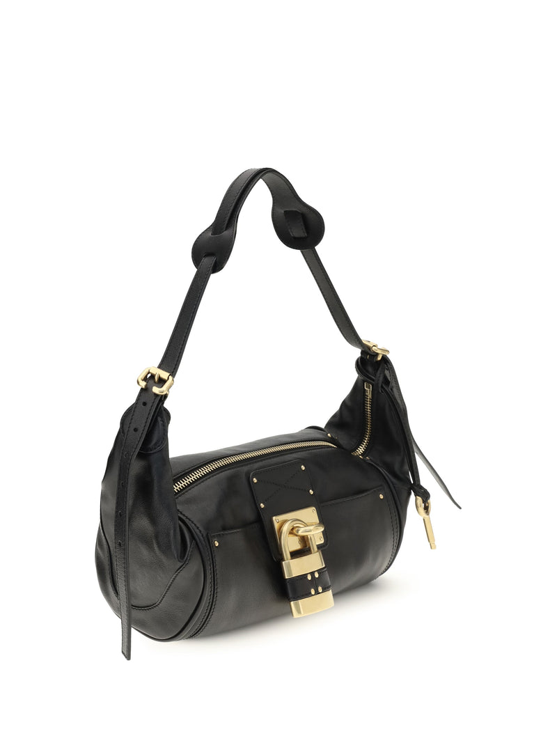 Chloé Shoulder Bag — Black Calf Leather Bos Taurus