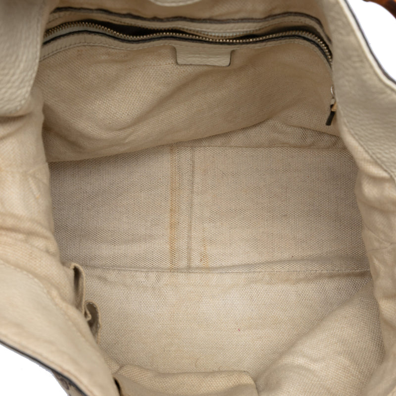 GG Canvas Bamboo Diana Satchel - Image 4