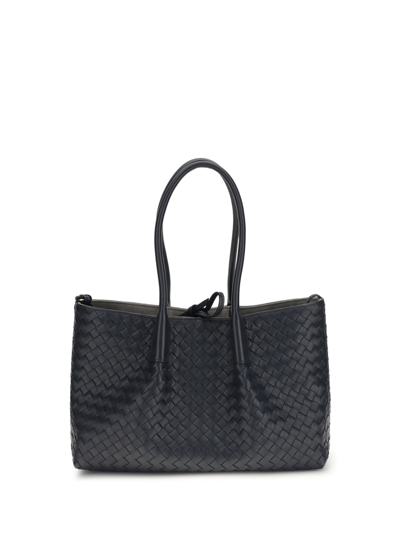 Bottega Veneta Pinacoteca Tote Bag — Black Calf Leather
