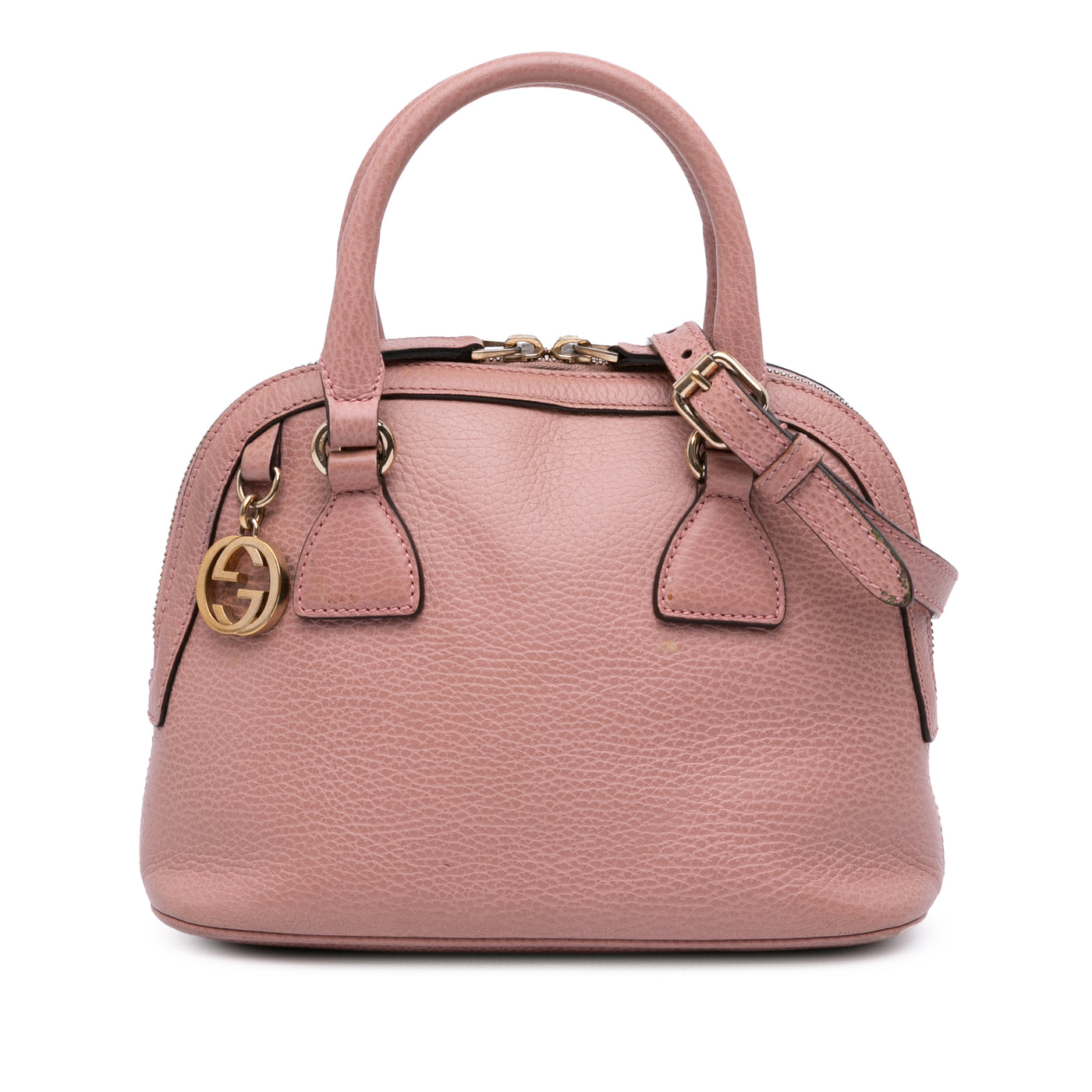 Mini Leather GG Charm Dome Satchel - Image 1