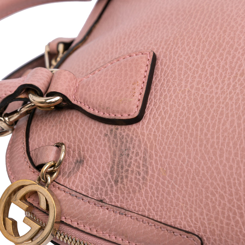 Mini Leather GG Charm Dome Satchel - Image 8