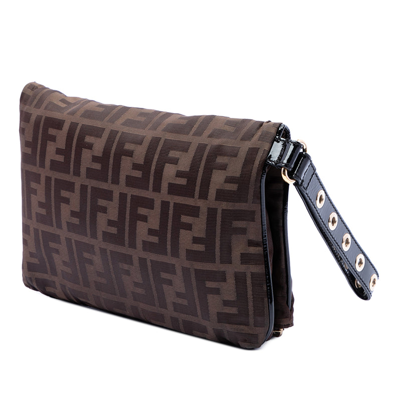 Zucca Canvas Flap Wristlet Clutch - Image 2
