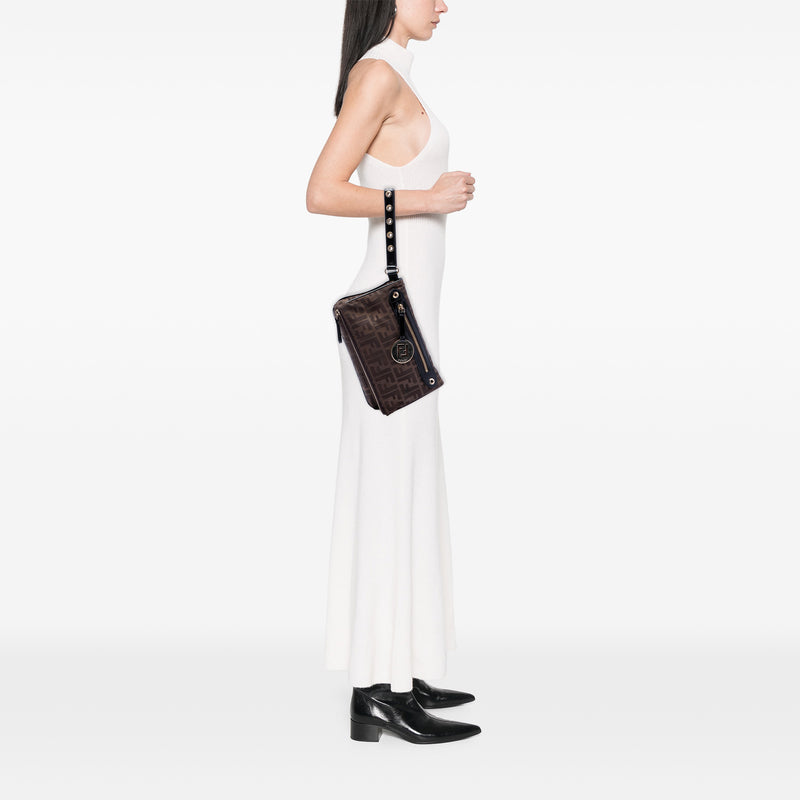 Zucca Canvas Flap Wristlet Clutch - Image 7
