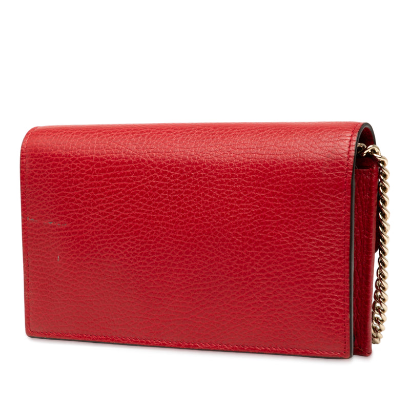 Dollar Calfskin Interlocking G Wallet on Chain - Image 2