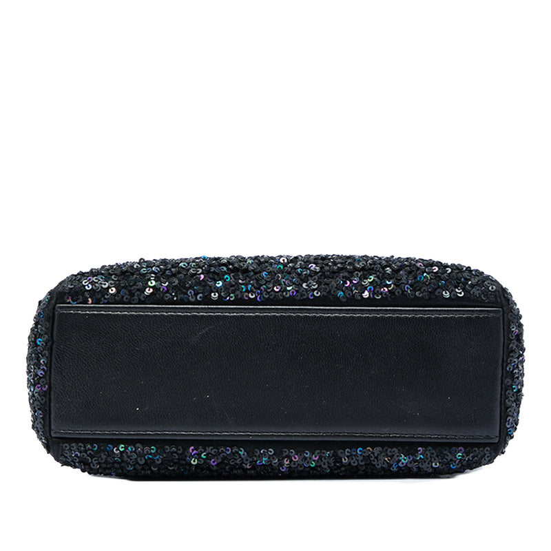 Mini Satin Sequin Embellished Lady Dior - Image 3