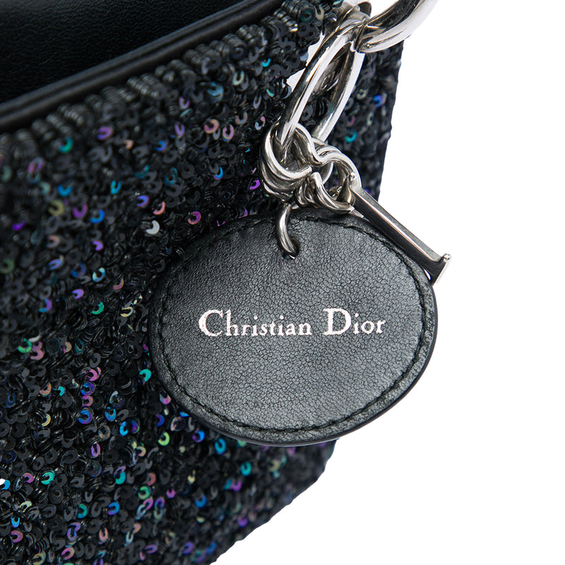 Mini Satin Sequin Embellished Lady Dior - Image 5