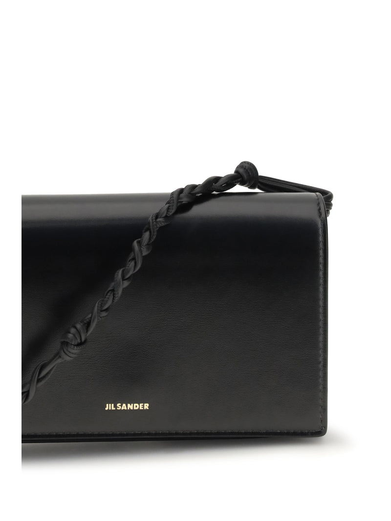 Jil Sander Tangle Wallet — Black Calf Leather & Purses