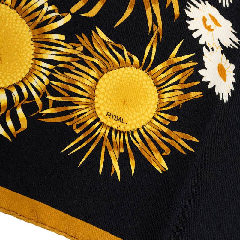 Fleurs et Carlines Silk Scarf 90 - Image 5