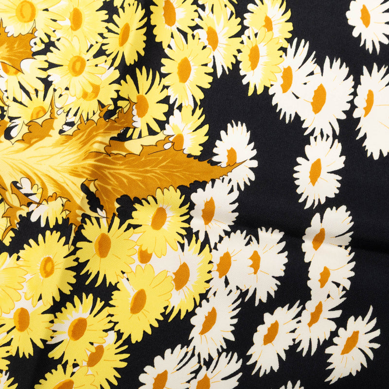 Fleurs et Carlines Silk Scarf 90 - Image 8