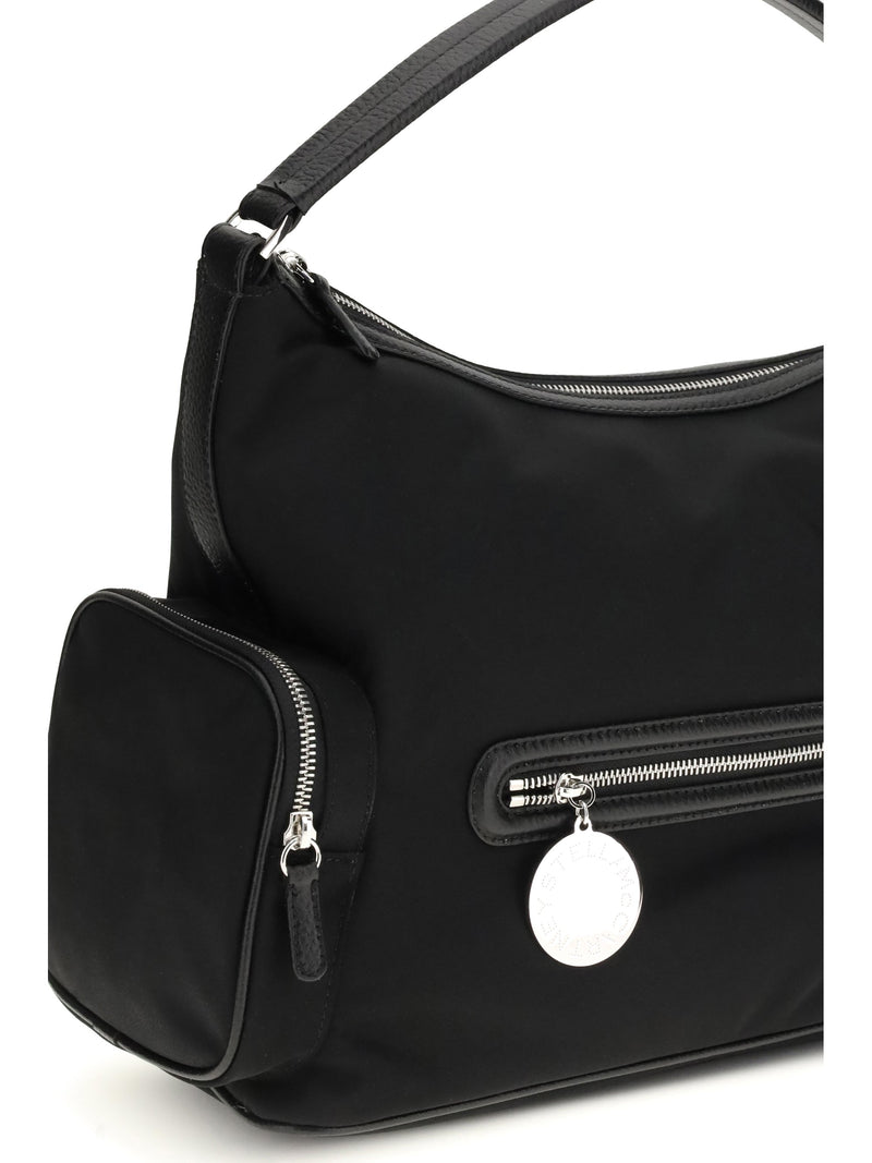 Stella Mccartney Dartmoor Shoulder Bag — Black Nylon