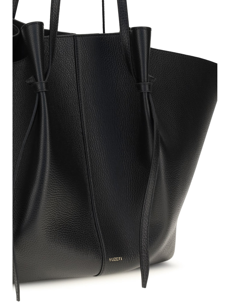 Yuzefi Mochi Shoulder Bag — Black Calf Leather (bos Taurus)