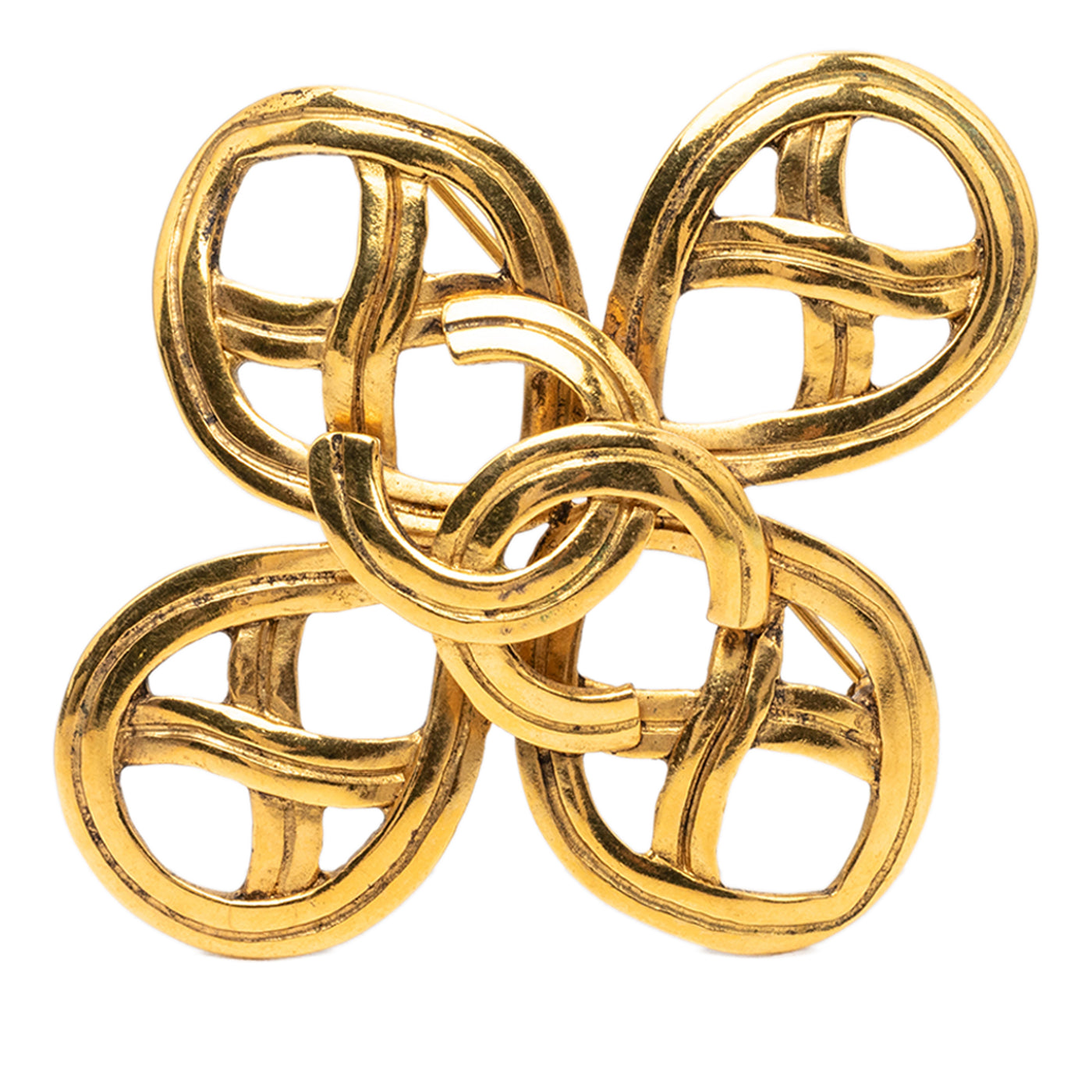 CC Gold Plated Infinity Brooch - Image 1