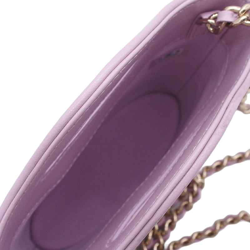 Micro Shiny Lambskin 31 Clutch with Chain - Image 4