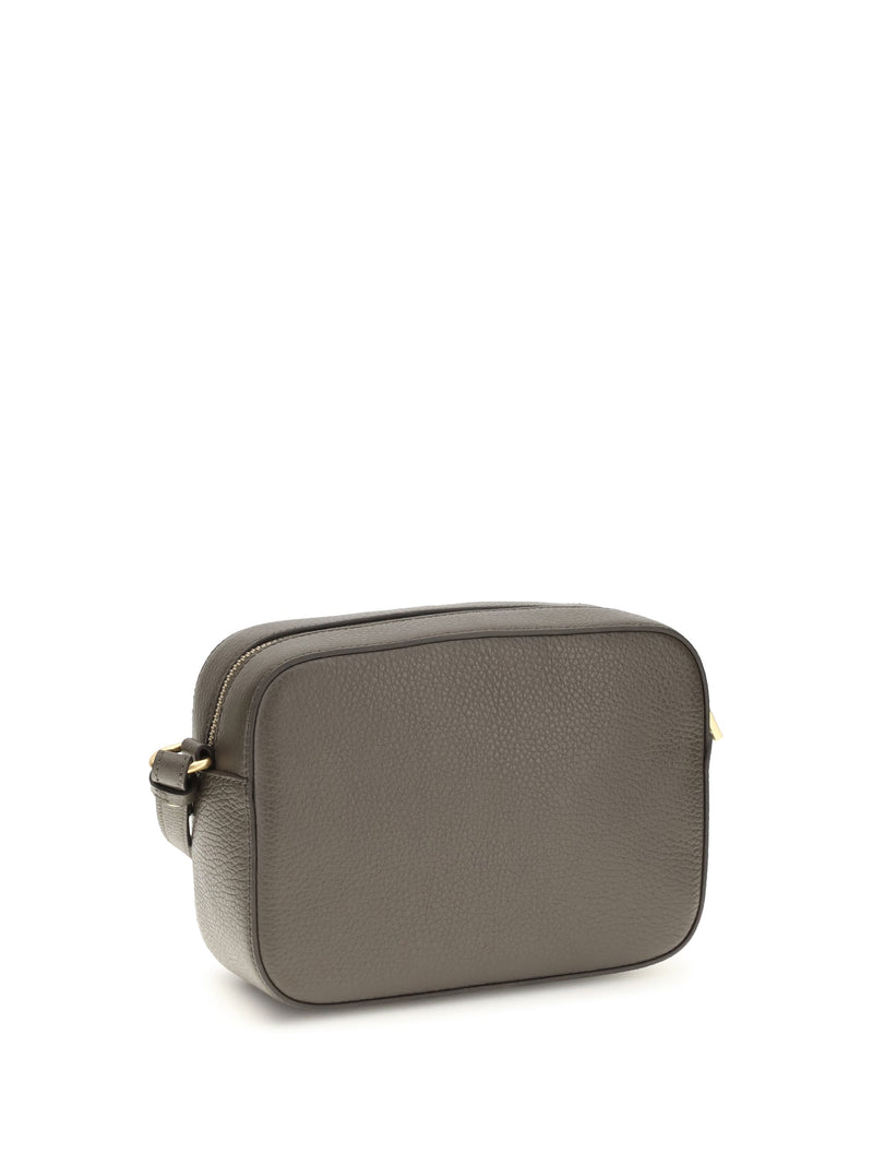 Coccinelle Shoulder Bag — Gray Calf Leather
