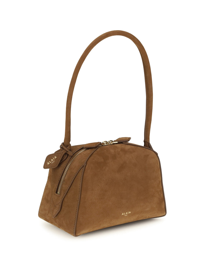 Alaïa Le Bouledogue Shoulder Bag — Brown Calf Leather