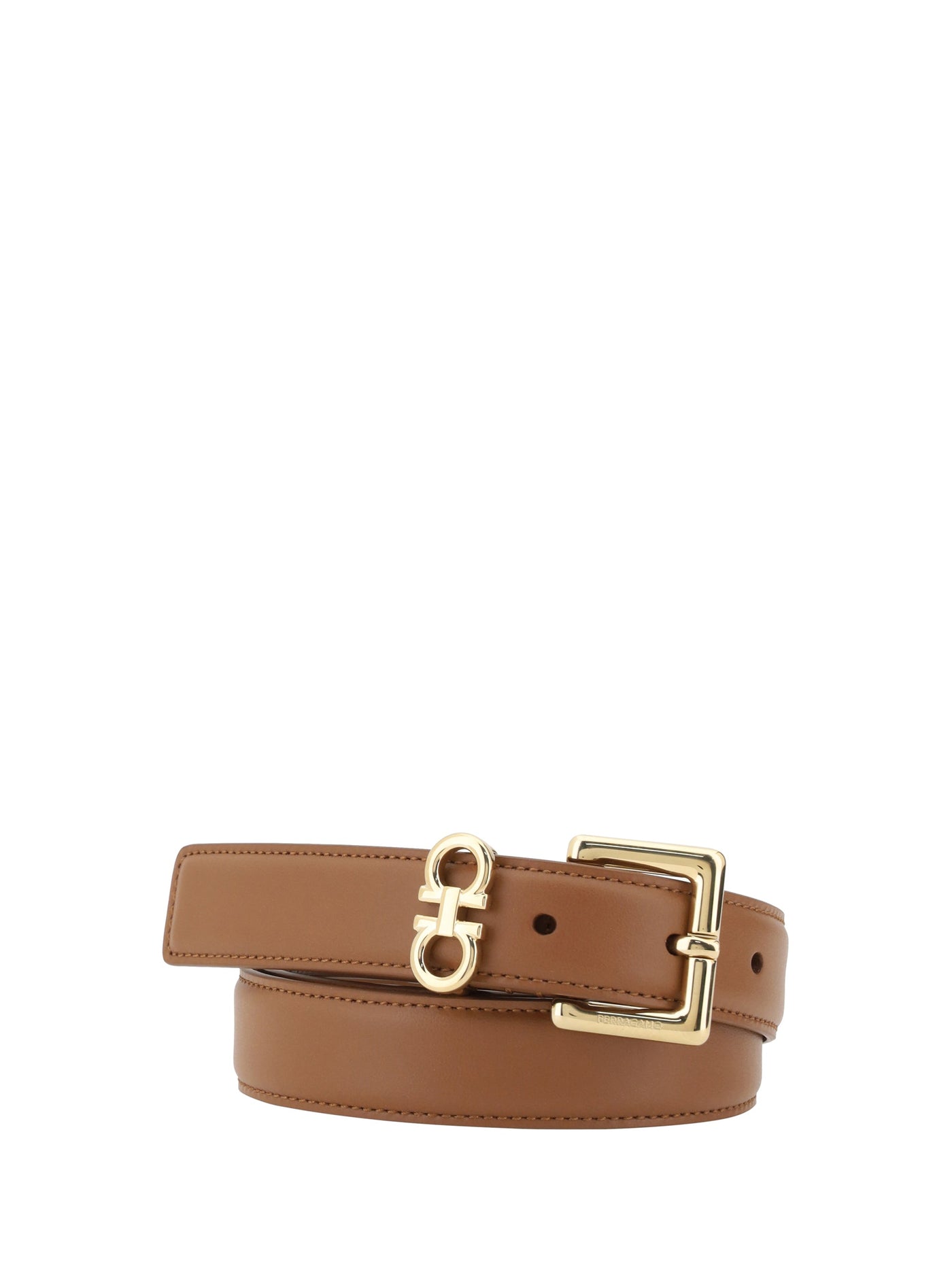 Ferragamo Belt — Beige Calf Leather Bos Taurus