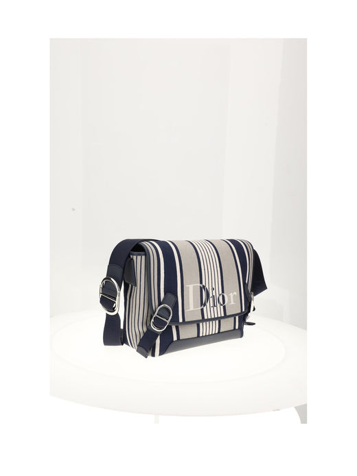 Dior Jet Flap Shoulder Bag — White Calf Leather (bos Taurus)
