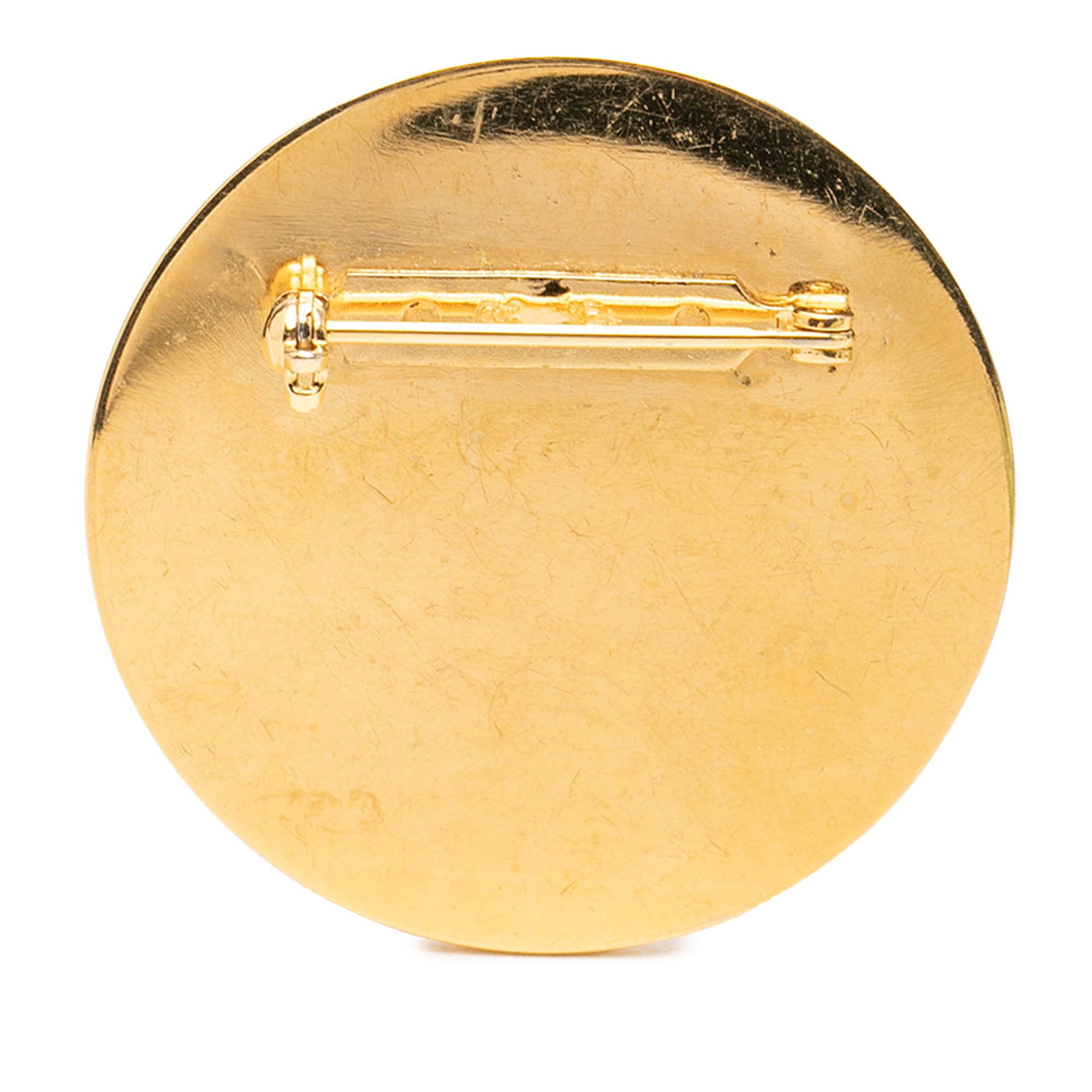 CC Gold Plated Enamel 31 Rue Cambon Brooch - Image 2